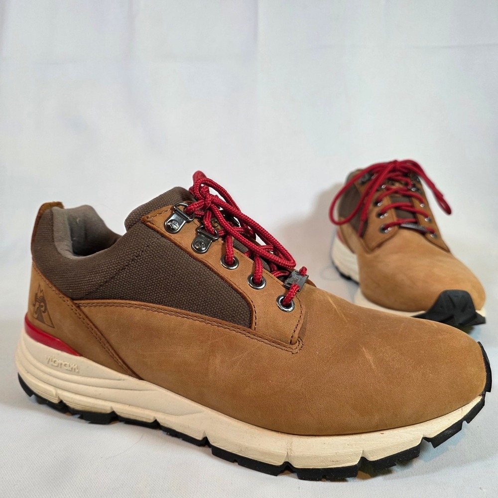 ROCKY Mens 9 Rugged AT Brown Hiking Shoes Waterproof Vibram Sole Outdoors